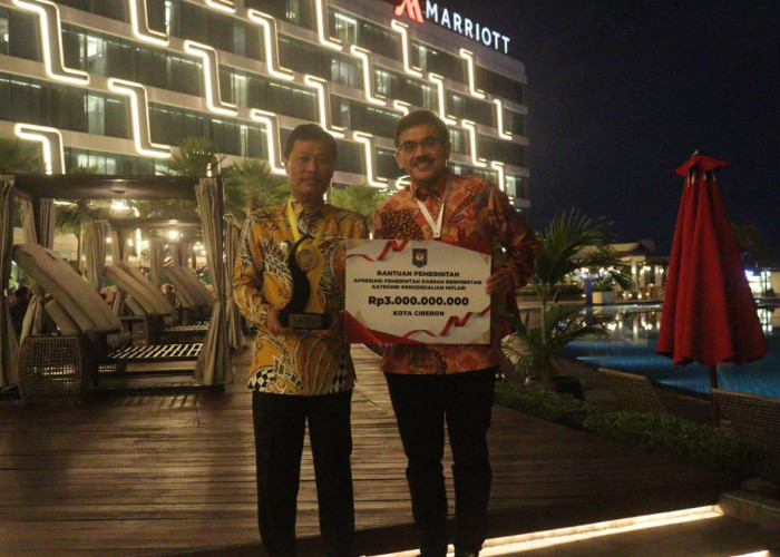 Kota Cirebon Raih Penghargaan Nasional Pengendalian Inflasi, Kantongi Insentif Rp3 Miliar
