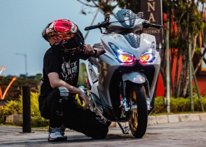 Modifikasi AEROX ALPHA Gaya Cyber Futuristic Ala Gundam Sukses Curi Perhatian di Event GTA 2025