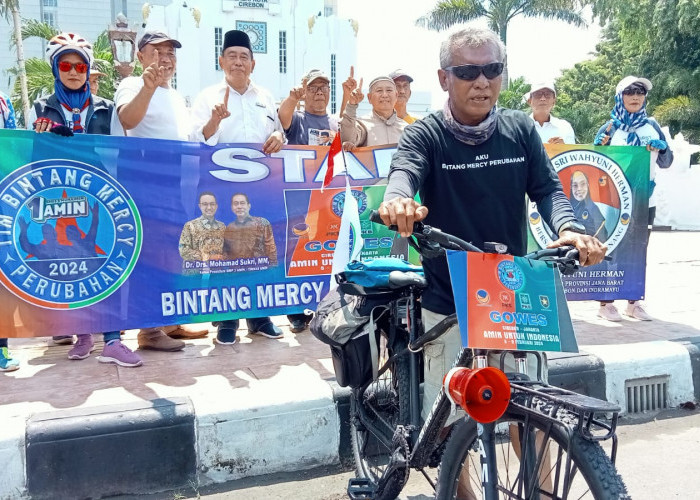 Kampanye Unik, Menggalang Suara untuk Dukung Capres dan Cawapres AMIN Lewat Gowes Politik Cirebon-Jakarta