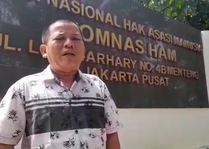 Cari Aman, Jurnalis Lampung Tersangka Perusak Pohon Pisang, Bermalam di Komnas HAM