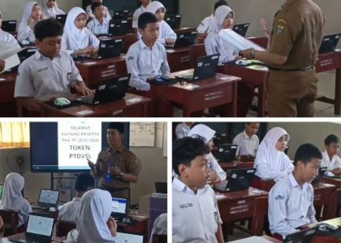 Hari Pertama TKA SD di Cirebon Serba Digital, Siswa Ujian Pakai Laptop dan Token Khusus