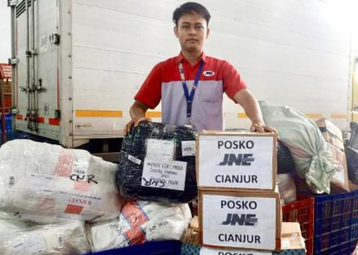 JNE Bebaskan Biaya Pengiriman Bantuan untuk Bencana Gempa di Cianjur