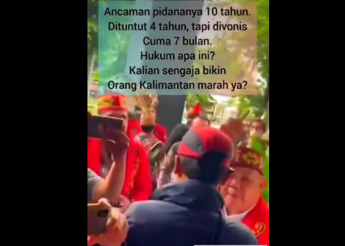 Vonis Edy Mulyadi Bikin Warga Kalimantan dan Dayak yang Hadir di Sidang Murka
