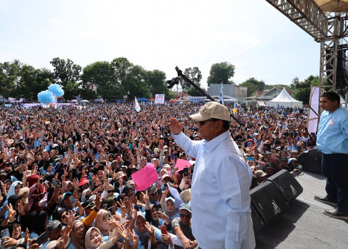Prabowo Kampanye Akbar di Majalengka Sebut Kebaikan Jokowi, Seperti Ini Komitmennya 