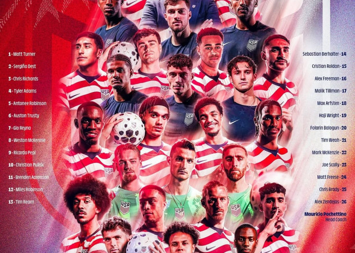 Amerika Serikat Bawa 26 Pemain ke Piala Dunia 2026, Ini Daftar Lengkapnya