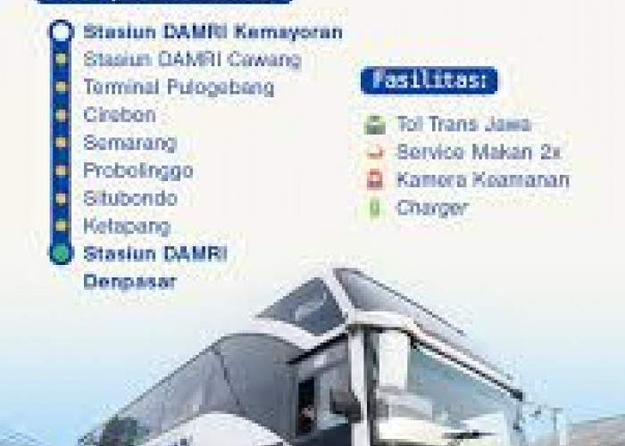 DAMRI Jakarta-Bali: Fasilitasnya Lengkap Banget
