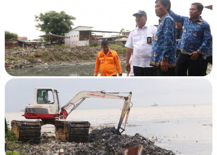 Penuhi Janji Atasi Banjir, Walikota Cirebon Pantau Pengerukan Sungai Cipadu Kesunean