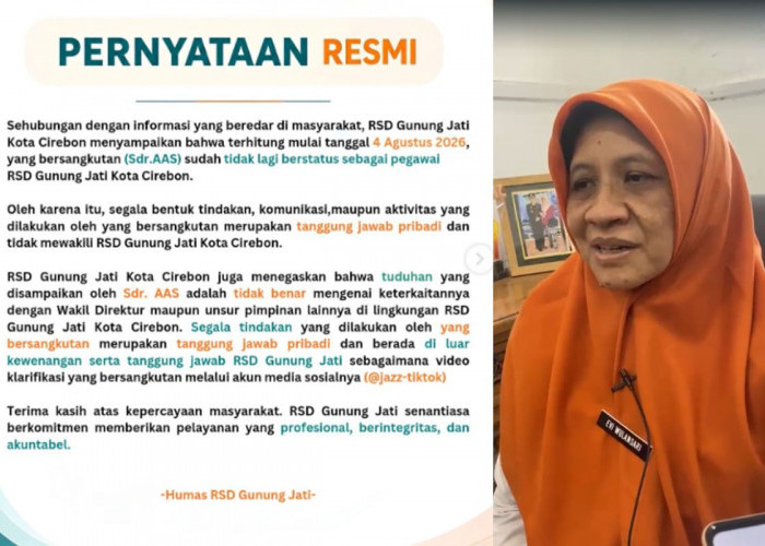 Bermasalah Sejak 2024, Oknum Sekuriti RSD Gunung Jati Diberhentikan Secara Tidak Hormat