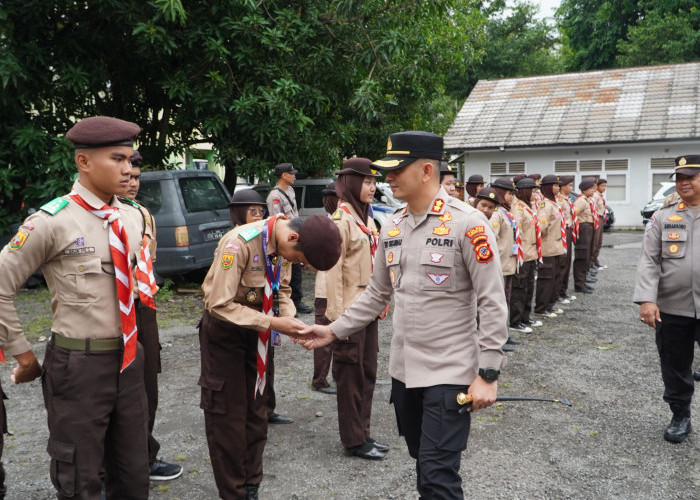 Kapolres Cirebon Kota Cek Latihan Saka Bhayangkara, Tekankan Peran dalam Harkamtibmas