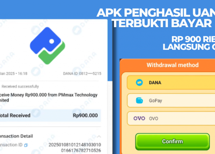 Aplikasi Penghasil Uang Terbaru 2025 Bukan Receh, Saldo DANA Rp900 Ribu Langsung Cair Tanpa Undang Teman