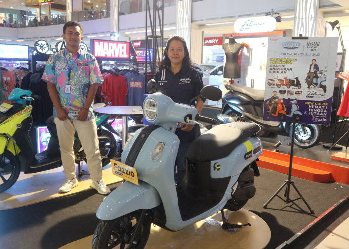 Terbaru dari Yamaha, Grand Filano dan Fazzio Hybrid Banyak Fitur Canggihnya Dipamerkan di Cirebon
