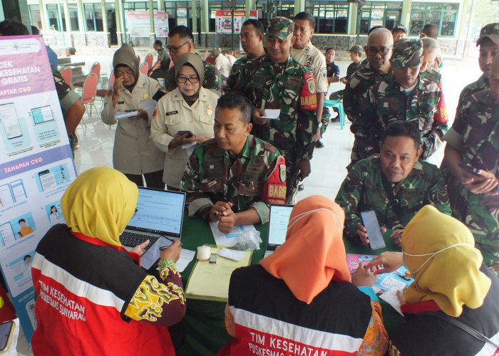 Kodim 0614/Kota Cirebon Gelar Penyuluhan dan Pemeriksaan Kesehatan Personel untuk Cegah Penyakit Kronis