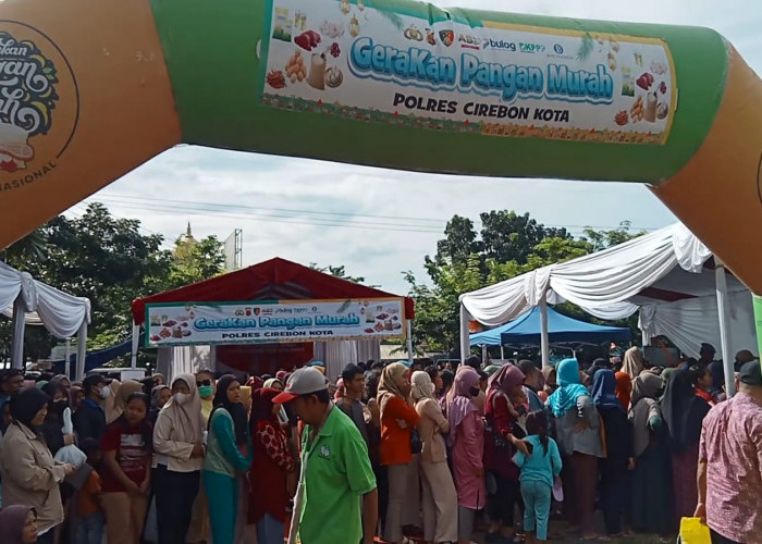 Diserbu Warga! Polres Cirebon Kota Gelar Gerakan Pangan Murah, Harga Lebih Rendah dari Pasar