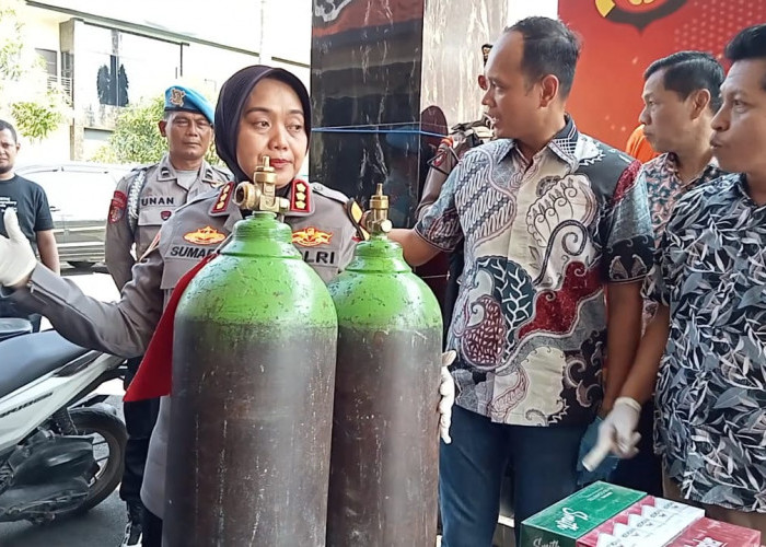 Unit Reskrim Polsek Dukupuntang Berhasil Tangkap Pencuri Tabung Gas Oksigen di Bobos