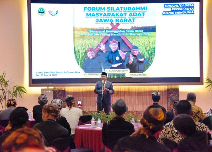Buka Forum Silaturahmi Masyarakat Adat Jabar, Uu Ruzhanul: Kebudayaan Harus Dilestarikan 