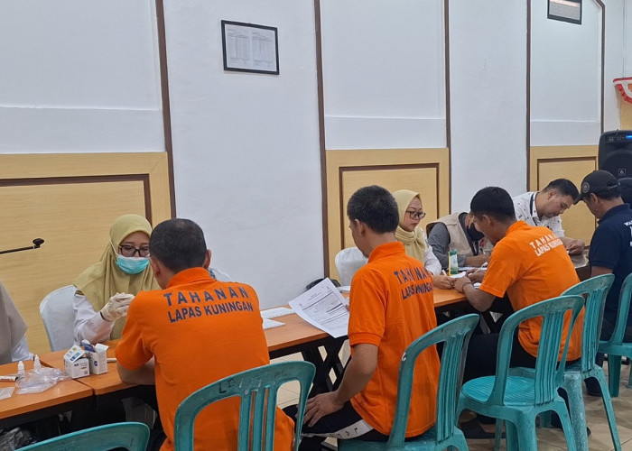 469 Warga Binaan Lapas Kuningan Jalani VCT, 14 Reaktif Hepatitis dan Sifilis