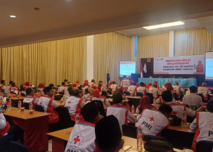 PMI Kabupaten Cirebon Gelar Orientasi dan Simulasi Bencana, Bentuk Tim SIBAT di Tiap Kecamatan