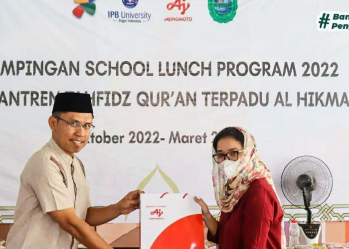 Pesantren Al-Hikmah Cirebon, IPB Bogor dan Ajinomoto Gelar School Lunch Program