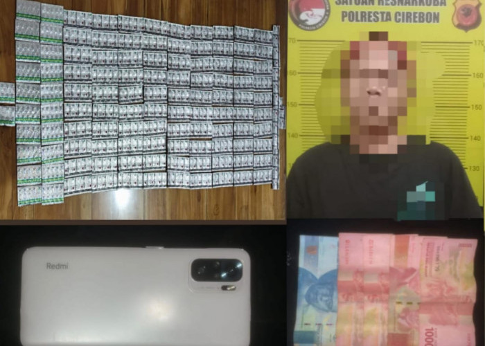 Polresta Cirebon Tangkap Pengedar OKT Tak Berizin, Berikut Barang Bukti yang Diamankan