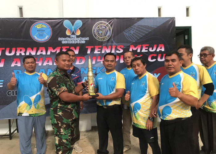Arhanud dan PTM SKP Gelar Turnamen Tenis Meja, Ada Peserta dari Jawa Timur