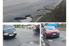 Jalur Pantura Cirebon Rusak Parah, Lubang Menganga Picu Truk Pecah Ban