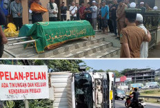 Satu Keluarga Korban Truk Tronton di Ciperna Dimakamkan di Kuningan, Anak Sulung Masih Berjuang di Rumah Sakit