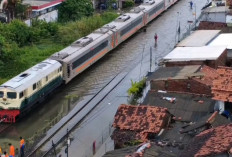 Banjir Ganggu Jalur KA, KAI Daop 3 Cirebon Batalkan 25 Perjalanan dan Sediakan Bus Pengganti