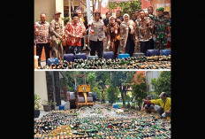 Polresta Cirebon Musnahkan Ribuan Botol Miras Jelang Nataru