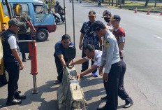 Dishub Resmi Tutup U-Turn di Depan Dispusip 