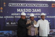 Dihadiri Wakapolda Jabar, Pembangunan Masjid Ponpes Daarul Mujaahid Cirebon Dimulai