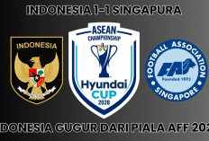 Hasil Indonesia vs Singapura Piala AFF 2026: Ditahan Imbang Singapura, Indonesia Gagal Lolos Semifinal!