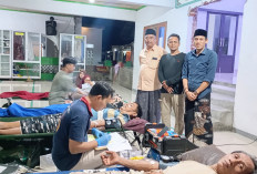 Hebat! Warga Melaksari Cirebon Donor 40 Labu Darah Usai Tarawih
