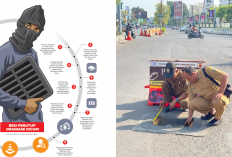 Penutup Drainase Jalan Cipto Dicuri, Lubang Menganga Ancam Pengendara di Cirebon