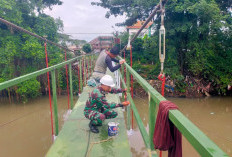 Jembatan Gantung Kriyan Diperbaiki, Begini Harapan Babinsa Pegambiran Kota Cirebon 