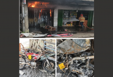 Bengkel Motor di Klayan Cirebon Ludes Terbakar, Kerugian Rp70 Juta