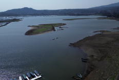 Volume Air Waduk Darma Berkurang Drastis, Menyusut karena Musim Kemarau