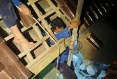 Bermodal Tali dan Bambu, Damkar Indramayu Sukses Evakuasi Ruko Terkunci