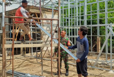 Babinsa Sunyaragi Monitor Pembangunan Dapur SPPG Program MBG di Yudhasari