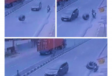 Ban Truk Lepas, Lalu Hantam Pemotor di Pantura Cirebon, Korban Terpental dan Luka Serius