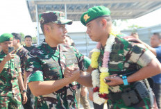 Dandim 0617 Majalengka Sambut Kedatangan 220 Prajurit Yon TP 338 Talaga Manggung di Kertajati