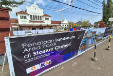 Area Parkir Stasiun Cirebon Disulap Jadi Landscape Modern, Ini Penampakannya