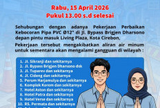 Besok Sore Ada Perbaikan Pipa PDAM di Bypass Cirebon, Berikut Wilayah Terdampak Air Mati