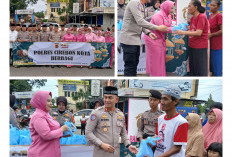 Ramadan 2026, Polres Cirebon Kota Turun ke Jalan Bagi Takjil dan Perbaiki Jembatan