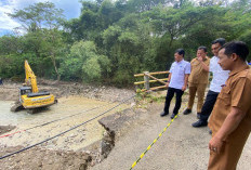 Walikota Cirebon Tinjau Jembatan Lebakngok, Arus Sungai Dialihkan Cegah Longsor Meluas