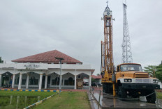 Truk Pengebor Raksasa BBWS Disulap Jadi Menara Ikonik Masjid Al-Muhtadiin Indramayu