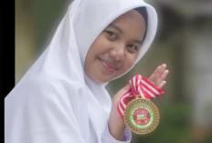 Keren! Zahra Kayla Putri, Santri Al Hikmah Bobos Cirebon Sabet Juara 1 Panahan Jabar Series 2