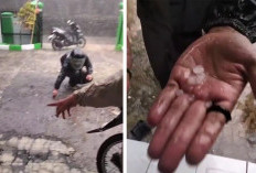 Fenomena Langka! Hujan Es Terjang Argapura dan Kertajati Majalengka