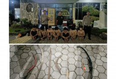 Bawa Samurai dan Cerulit, 7 Anggota Geng Motor Diamankan Polsek Pabuaran