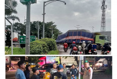 Aksi Pak Ogah Abaikan Lampu Merah di Exit Tol Kanci Cirebon, Polsek Astanajapura Bertindak 