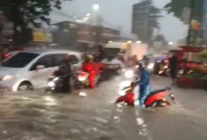 Jalan Cirebon–Sumber Lumpuh Total! Banjir Setinggi Lutut Bikin Kendaraan Mogok